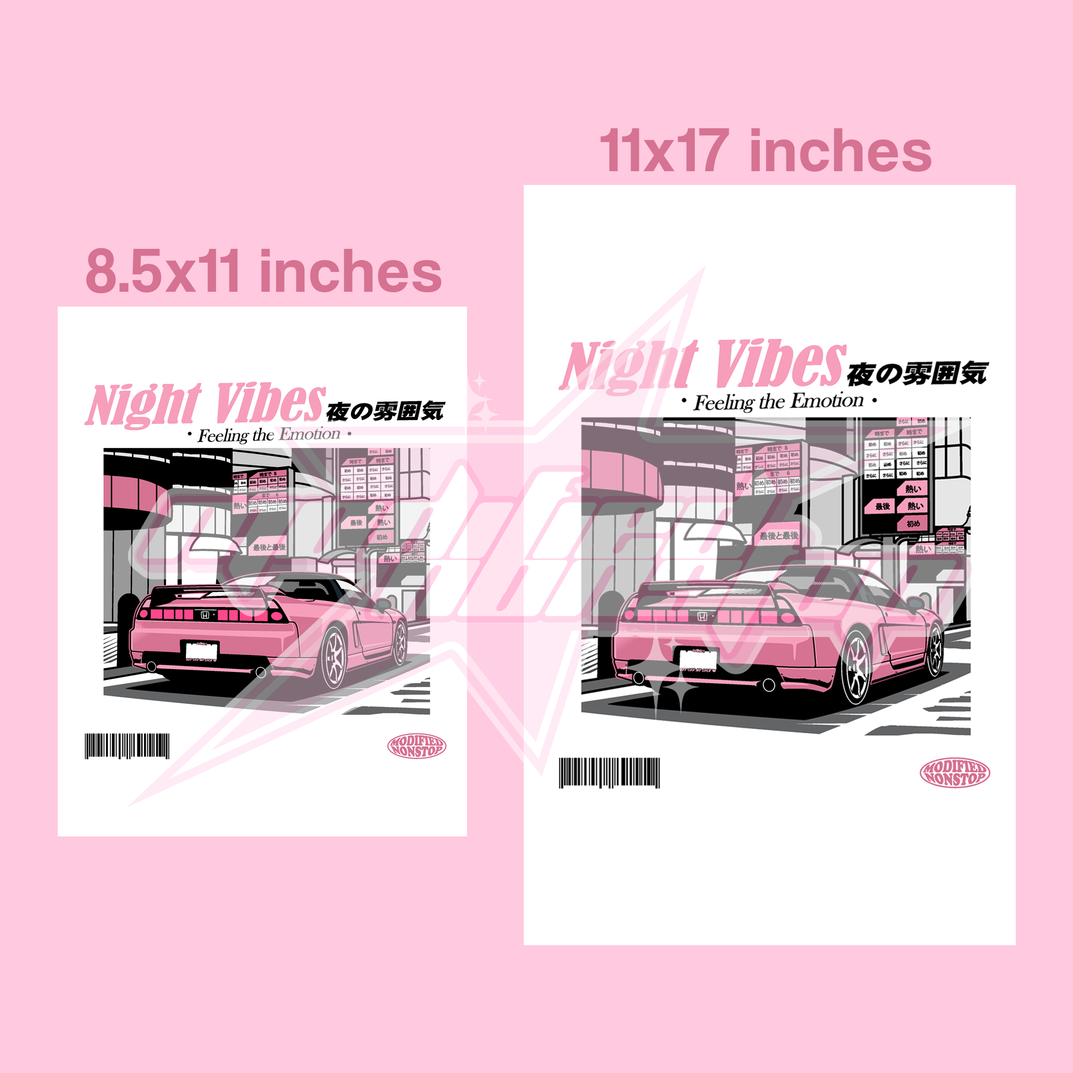 Pink NSX Art Print