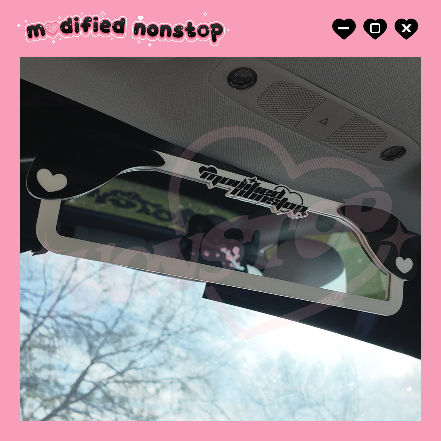 Cutie Pooch Clip-on Rear View Mirror