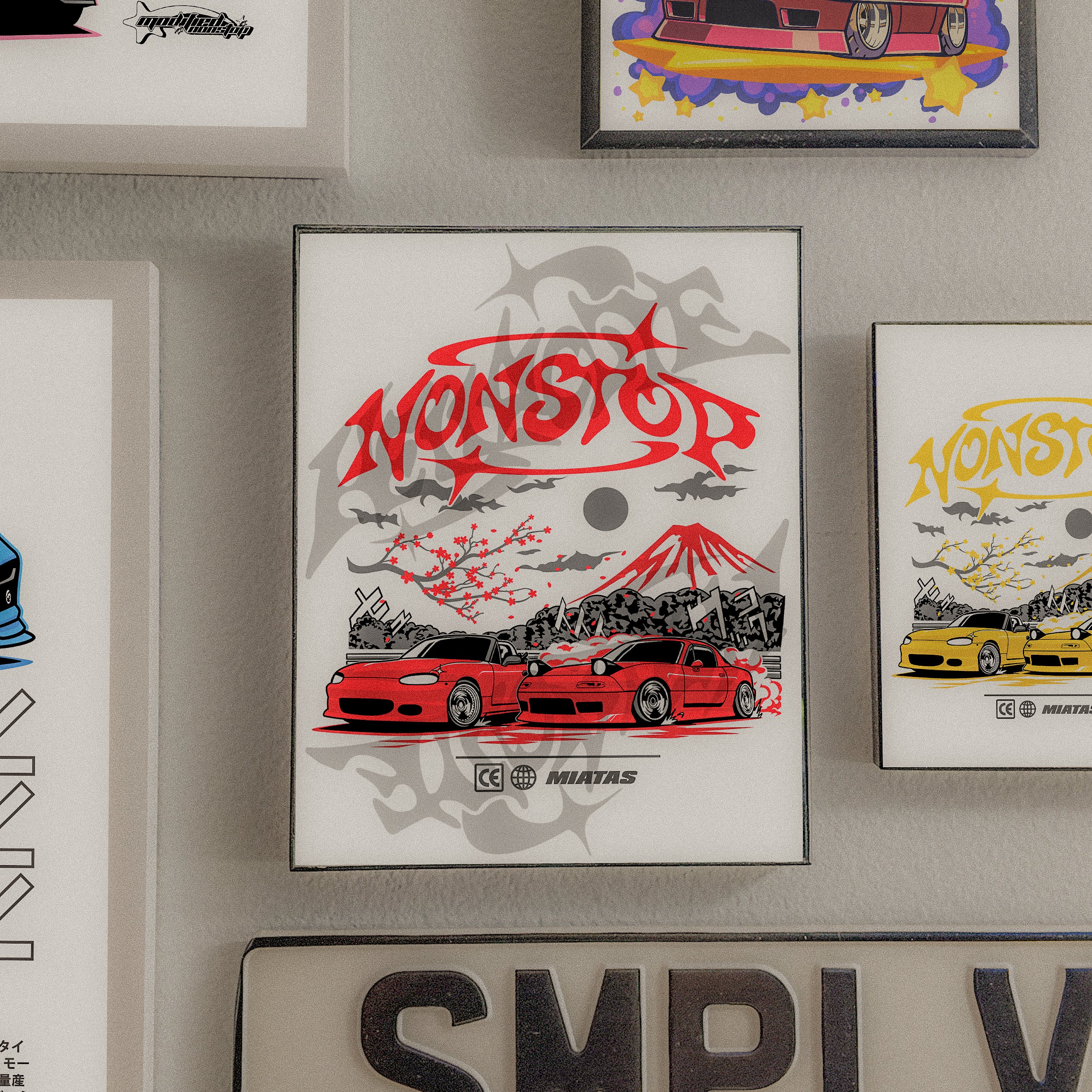 Red Miata Art Print