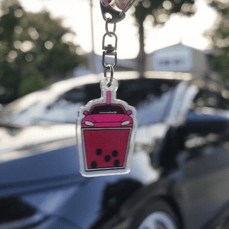 Boba Car Acrylic Keychains