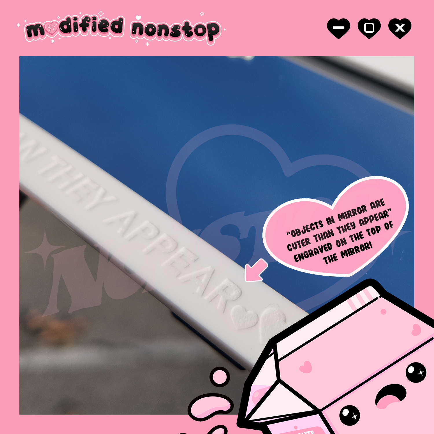 Cutie Pooch Clip-on Rear View Mirror
