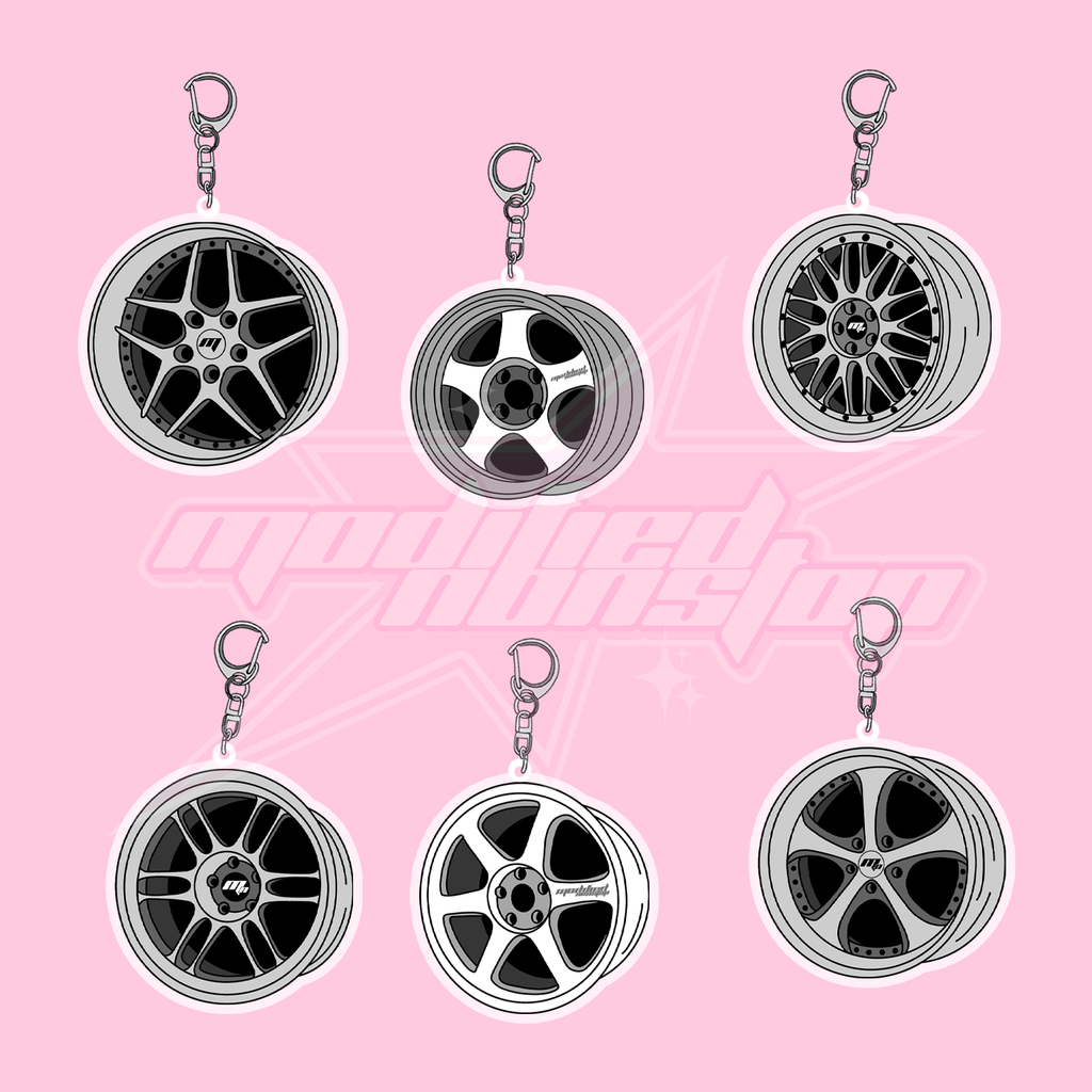 Acrylic Wheel Keychains